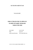 đánh giá tình hình thực thi chính sách  bảo hiểm thất nghiệp trên địa bàn  thành phố bắc ninh