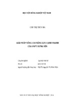 Giải pháp nâng cao năng lực cạnh tranh  của vnpt hưng yên
