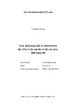 Phát triển sản xuất na theo hướng bền vững trên địa bàn huyện chi lăng, tỉnh lạng sơn