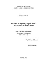 Mô hình xích markov và ứng dụng trong thuật toán xếp hạng