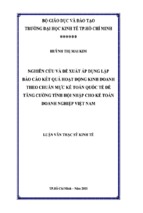 Nghiên cứu và đề xuất áp dụng lập báo cáo kết quả hoạt động kinh doanh theo chuẩn mực kế toán quốc tế để tăng cường tính hội nhập cho kế toán doanh nghiệp việt nam,