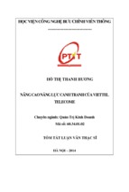 Nâng cao năng lực cạnh tranh của viettel telecom