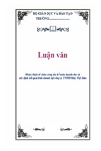 Luận văn hoàn thiện tổ chức công tác kế toán doanh thu và xác định kết quả kinh doanh tại công ty tnhh may việt hàn, luận văn tốt nghiệp đại học, thạc sĩ, đồ án,tiểu luận tốt nghiệp