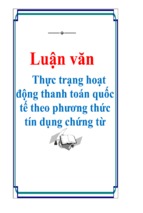 Luận văn thực trạng hoạt động thanh toán quốc tế theo phương thức tín dụng chứng từ, luận văn tốt nghiệp đại học, thạc sĩ, đồ án,tiểu luận tốt nghiệp