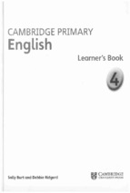 Cambridge primary english 4 learner's book