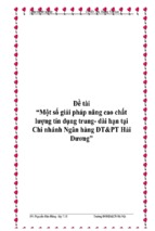 Một số giải pháp nâng cao chất lượng tín dụng trung   dài hạn tại chi nhánh ngân hàng đầu tư và phát triển hải dương, luận văn tốt nghiệp đại học, thạc sĩ, đồ án,tiểu luận tốt nghiệp