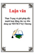 Luận văn thực trạng và giải pháp đẩy mạnh hoạt động cho vay tiêu dùng tại ngân hàng thương mại cổ phần kỹ thương, luận văn tốt nghiệp đại học, thạc sĩ, đồ án,tiểu luận tốt nghiệp