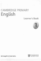 Cambridge primary english 3 learner's book