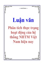 Luận văn phân tích thực trạng hoạt động của hệ thống ngân hàng thương mại việt nam hiện nay, luận văn tốt nghiệp đại học, thạc sĩ, đồ án,tiểu luận tốt nghiệp