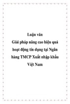 Luận văn giải pháp nâng cao hiệu quả hoạt động tín dụng tại ngân hàng thương mại cổ phần xuất nhập khẩu việt nam, luận văn tốt nghiệp đại học, thạc sĩ, đồ án,tiểu luận tốt nghiệp