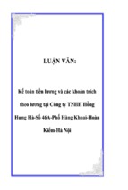 Luận văn kế toán tiền lương và các khoản trích theo lương tại công ty tnhh hồng hưng hà   số 46a   phố hàng khoai   hoàn kiếm   hà nội, luận văn tốt nghiệp đại học