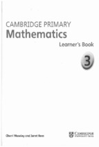 Cambridge primary mathematics learner's book 3