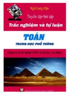 Tuyển tập bài tập trắc nghiệm và tự luận toán thpt