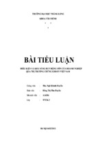 Tiểu luận điều kiện và khả năng huy động vốn của doanh nghiệp qua thị trường chứng khoán việt nam, luận văn tốt nghiệp đại học, thạc sĩ, đồ án,tiểu luận tốt nghiệp