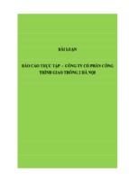 Tình hinhg hoạt động của công ty cổ phần công trình giao thông 2 hà nội, luận văn tốt nghiệp đại học, thạc sĩ, đồ án,tiểu luận tốt nghiệp