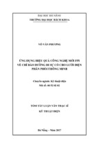 ứng dụng hiệu quả công nghệ mới fpi về chỉ báo đường đi sự cố cho lưới điện phân phối thông min