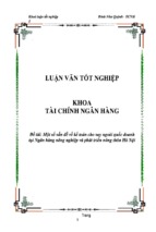 Một số vấn đề về kế toán cho vay ngoài quốc doanh tại ngân hàng nông nghiệp và phát triển nông thôn hà nội, luận văn tốt nghiệp đại học, thạc sĩ, đồ án,tiểu luận tốt nghiệp