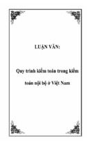 Luận văn quy trình kiểm toán trong kiểm toán nội bộ ở việt nam, luận văn tốt nghiệp đại học, thạc sĩ, đồ án,tiểu luận tốt nghiệp