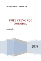 TRIỆU CHỨNG HỌC NỘI KHOA