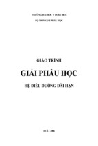 GIẢI PHẪU HỌC (ĐIỀU DƯỠNG ĐẠI HỌC)