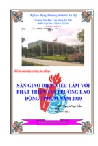 Sàn giao dịch việc làm với phát triển thị trường lao động tphcm năm 2010