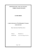 A study on instruments of trade financing in vietnamese commercial banks