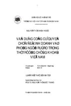 Luận văn vận dụng công cụ quyền chọn để kinh doanh và phòng ngừa rủi ro trong thị trường chứng khoán việt nam, luận văn tốt nghiệp đại học, thạc sĩ, đồ án,tiểu luận tốt nghiệp