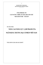 đề tài nâng cao năng lực cạnh tranh của ngân hàng thương mại cổ phần việt nam, luận văn tốt nghiệp đại học, thạc sĩ, đồ án,tiểu luận tốt nghiệp