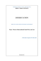 Major master of international trade policy and law