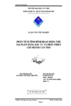 Luận văn phân tích tình hình hoạt động thẻ tại ngân hàng đầu tư và phát triển chi nhánh cần thơ, luận văn tốt nghiệp đại học, thạc sĩ, đồ án,tiểu luận tốt nghiệp