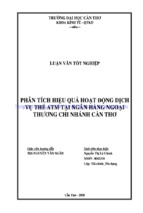 Luận văn phân tích hiệu quả hoạt động dịch vụ thẻ atm tại ngân hàng ngoại thương chi nhánh cần thơ, luận văn tốt nghiệp đại học, thạc sĩ, đồ án,tiểu luận tốt nghiệp