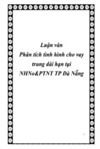 Luận văn phân tích tình hình cho vay trung dài hạn tại ngân hàng nông nghiệp và phát triên nông thôn tp đà nẵng, luận văn tốt nghiệp đại học, thạc sĩ, đồ án,tiểu luận tốt nghiệp