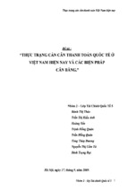 đề tài thực trạng cán cân thanh toán quốc tế ở việt nam hiện nay và các biện pháp cân bằng, luận văn tốt nghiệp đại học, thạc sĩ, đồ án,tiểu luận tốt nghiệp