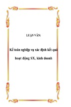 Kế toán nghiệp vụ xác định kết quả hoạt động sản xuất, kinh doanh, luận văn tốt nghiệp đại học, thạc sĩ, đồ án,tiểu luận tốt nghiệp