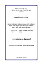 Luận văn một số giải pháp nhằm nâng cao hiệu quả hoạt động kinh doanh ngoại tệ tại ngân hàng thương mại cổ phần xuất nhập khẩu việt nam, luận văn tốt nghiệp đại học,