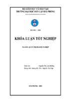 Khóa luận phân tích tình hình tài chính và một số biện pháp nhằm cải thiện tình hình tài chính của công ty tnhh 1 tv thương mại dịch vụ và xuất nhập khẩu hải phòng,