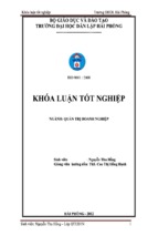 Khóa luận phân tích tài chính và một số biện pháp cải thiện tình hình tài chính tại công ty cổ phần du lịch đồ sơn, luận văn tốt nghiệp đại học, thạc sĩ, đồ án,tiểu luận tốt nghiệp