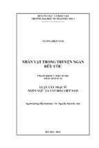 Nhân vật trong truyện ngắn hữu ước (lv02196)