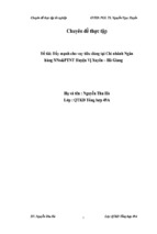 Chuyên đề đẩy mạnh cho vay tiêu dùng tại chi nhánh ngân hàng nông nghiệp và phát triển nông thôn huyện vị xuyên – hà giang, luận văn tốt nghiệp đại học, thạc sĩ, đồ án,tiểu luận tốt nghiệp
