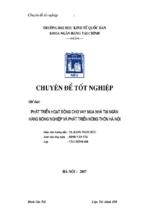 Chuyên đề phát triển hoạt động cho vay mua nhà tại ngân hàng nông nghiệp và phát triển nông thôn hà nội, luận văn tốt nghiệp đại học, thạc sĩ, đồ án,tiểu luận tốt nghiệp