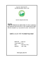 Theo dõi tình hình mắc bệnh viêm tử cung và bại liệt trên đàn lợn nái ngoại và thử nghiệm một số phác đồ điều trị bệnh tại trại lợn hùng chi thái nguyên