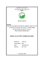 Tình hình mắc bệnh viêm đường sinh dục trên đàn lợn nái sinh sản tại trại lợn công ty cp bình minh   huyện mỹ đức   hà nội và sử dụng phác đồ điều trị hiệu quả