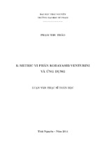 K metric vi phân kobayashi venturini và ứng dụng