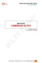 Giải chi tiết cambridge ielts tập 8