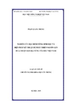 Nghiên cứu đặc điểm nông sinh học và  biện pháp kỹ thuật để phát triển nguồn gen  dưa chuột bản địa vùng tây bắc việt nam