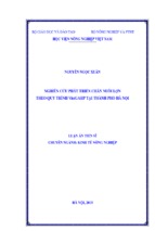 Nghiên cứu phát triển chăn nuôi lợn  theo quy trình vietgahp tại thành phốhà nội