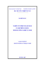 Nghiên cứu tính năng kéo bám  của hệ thống di động  xích máy nông nghiệp tự hành