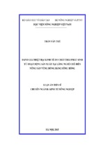 đánh giá thiệt hại kinh tế do chất thải phát sinh  từ hoạt động sản xuất tại làng nghề chế biến  nông sản vùng đồng bằng sông hồng