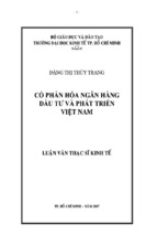 Luận văn cổ phần hóa ngân hàng đầu tư và phát triển việt nam, luận văn tốt nghiệp đại học, thạc sĩ, đồ án,tiểu luận tốt nghiệp