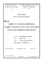 Nghiên cứu ứng dụng thiết bị đo cơ điện tử cho máy công cụ vạn năng nhằm nâng cao độ chính xác dịch chuyển   copy